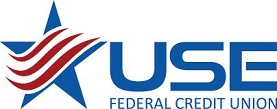 Logo for USE Federal Credit Union & you can use their ATM for free with no charges by being a True Sky Credit Union member